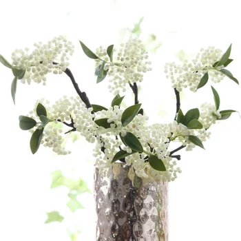 1 adet Bezelye Meyve Yapay Bitkiler Şube Dıy Çiçek Düzenleme Malzemesi Düğün Parti Ev Dekorasyonu Sahte Çiçekler
