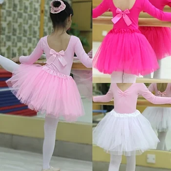 1 Adet Kızlar dans eteği çocuk Örgü Kısa Tutu Etek Parti Elbise Saf Renk Kabarık Tutu Etek Pettiskirt