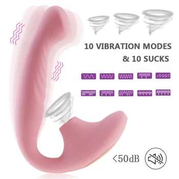 10 Modları Çift Şok Emme Vibratör G Spot Yapay Penis Vajina Klitoris Stimalator bayanlara Seks Oyuncakları Yetişkinler Samimi Mal Dükkanı
