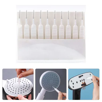 10PCSBathroom Duş Başlığı Temizleme Fırçası Yıkama tıkanma önleyici Küçük Fırça Gözenek Boşluğu Temizleme Fırçası Mutfak Tuvalet İçin Telefon Deliği