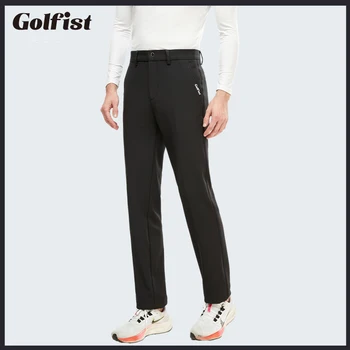 2022 Kış Kalınlaşmak Golf Pantolon Erkekler İçin Moda Kore Esneklik Golf Giyim erkek Pantolon Spor uzun pantolon Rahat İş pantolonu