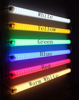 (25 adet / grup) LED Neon Bar 1m ac24V AC220VLED Dijital Tüp/LED tüp Rgb Renk Su Geçirmez Dış Renkli Tüpler Yapı Dekorasyon