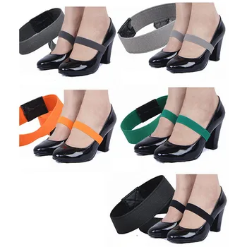 2cm Düz Renk Elastik Ayakkabı Bağı Kadınlar için Yüksek Topuklu Ayakkabı, ayakkabı aksesuarı Topuk Ayakkabı Bağı İlmek Sıcak Satış Ucuz 1 Çift