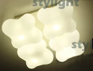 4 kafaları Qua S 421 3C yenilik kısa cam duvar lambası tavan ışık oturma odası duvar ışık
