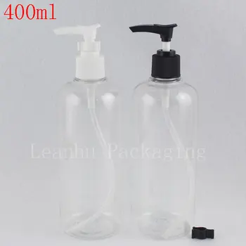 400ml Boş Vücut Kremi Dağıtıcı Konteyner yıkama sıvısı Sabun Losyon Krem pompa şişesi Kozmetik Kapları 400g 15 adet / grup