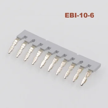 5 Adet EBI10 - 6 Yan Plug-in Konnektör Dın Ray Terminal Bloğu UK2. 5B UK5N UDK4 UKK5 UK5-TWIN Merkezi Kısa Devre Bağlantı Şeridi