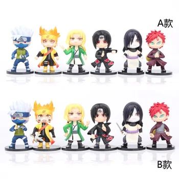 6 adet / grup Naruto Gaara Kakashi Uchiha Itachi Orochimaru Tsunade Anime aksiyon figürü oyuncakları PVC Koleksiyon Model Bebekler