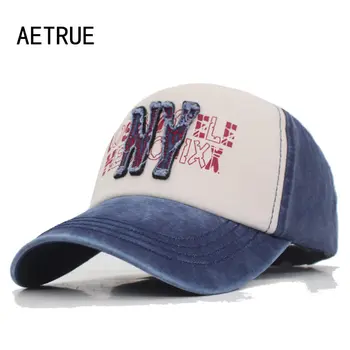 AETRUE Moda beyzbol şapkası Erkekler Snapback Kapaklar Kadınlar Marka Casquette Gömme 5 Panel Pamuk Kemik baba şapkası Erkekler Için Gorras Şapka Kap