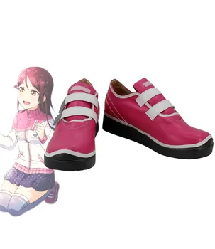 Aşk Canlı Riko Sakurauchi Cosplay Ayakkabı Çizme Custom Made