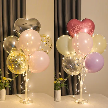 Balonlar Standı Balon Tutucu Sütun Konfeti Balonlar Düğün Doğum Günü Partisi Dekorasyon Çocuklar Bebek Duş Balon Destek Malzemeleri