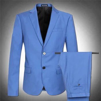 ceket açık mavi blazer erkek takım elbise seti yüksek kaliteli ekstra çok büyük büyük adam sonbahar artı boyutu M - 4XL 5XL 6XL 7XL 8XL