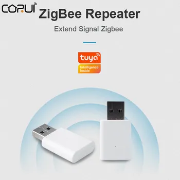 CORUİ Tuya Akıllı Zigbee Genişletici Zigbee Sinyal Tekrarlayıcı Zigbee Sensörleri Genişletmek 20-30M Aile İstihbarat Sistemi İçin