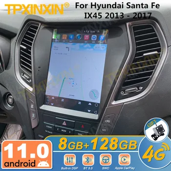 Hyundai Santa Fe için IX45 2013 - 2017 Tesla Ekran Android Araba Radyo 2Din Stereo Alıcısı Autoradio Multimedya Oynatıcı GPS Navi