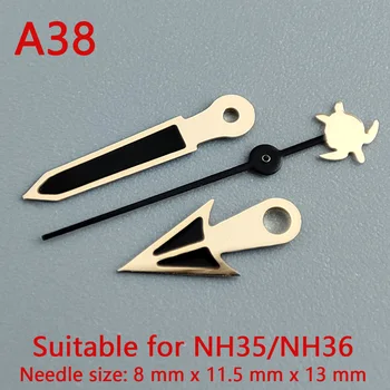 Izle aksesuarları izle pointer NH35 eller altın eller için uygun NH35, NH36 hareketi A38