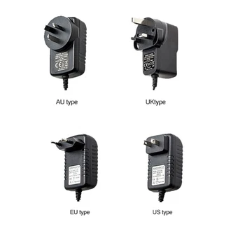 jeaTone Kamera monitör DC güç kaynağı güç adaptörü kaynağı 12 V ,İNGILTERE, ABD, AB, AU P sistemi