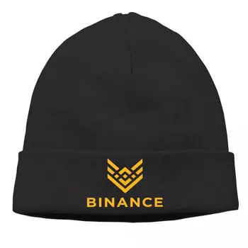 Kaptan Binance Cryptocurrency Kaput Homme Kış Sıcak Örme Şapka Kasketleri Pamuk Kapaklar