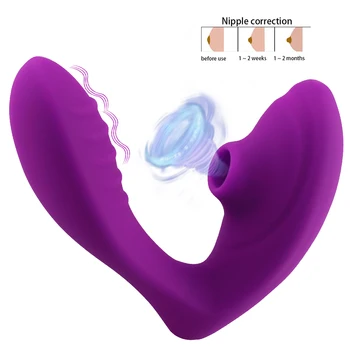 Klitoral Meme Emme Vibratör Vajina Titreşimli Enayi Oral Seks Klitoris Stimülatörü Seks Oyuncakları Kadınlar için Orgazm Stimülasyon