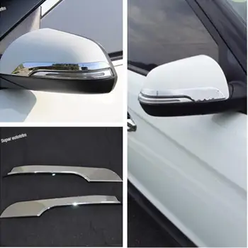 Lapetus Dış Kapı dikiz aynası Şerit Kapağı Trim 2 Adet Hyundai Creta Için Fit IX25 2015 2016 2017 ABS Aksesuarları Dış