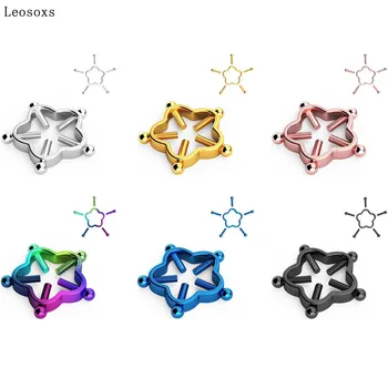 Leosoxs 2 adet Yıldız Meme Halkası Paslanmaz Çelik Sahte Meme Takı Sahte Nipplerings Piercing Klip meme ucu halkaları Vücut Piercing