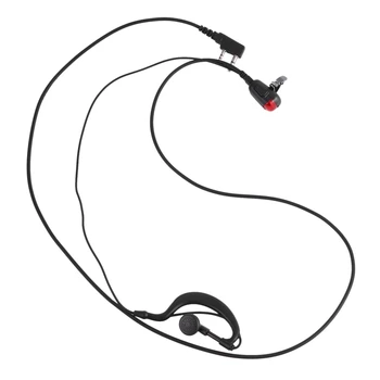MOOL 2 Pin G Şekli Kulaklık Kulaklık Mikrofon İki Yönlü Telsiz Güvenlik Walkie telsiz Kenwood BAOFENG