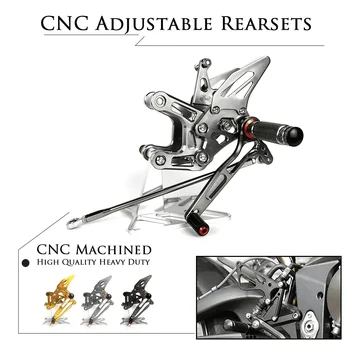 Motosiklet CNC Alüminyum Footrest Arka Setleri Ayarlanabilir Dikiz Ayak Kazıklar KAWASAKİ NİNJA ZX10R ZX-10R 2011 2012 2013 2014