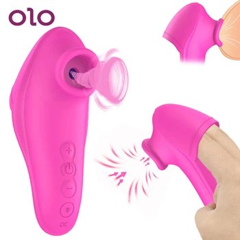 OLO Oral Emme Vibratör Parmak Vibratör Seks Meme Enayi Yetişkin Seks Oyuncakları Kadınlar için Klitoris Stimülasyon g-spot Vajina Masajı