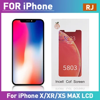 RJ ıncell iPhone X XS XsMax 11Pro lcd ekran Test Yok Ölü Piksel Gerçek ton Dokunmatik Ekran Değiştirme Yedek Lcd