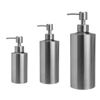 sıvı sabunluk şişe jel şişe 304 paslanmaz çelik Mutfak Banyo Losyon Pompası 250ml350ml550ml