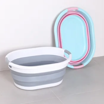Taşınabilir Katlanır saklama sepetleri Ev Giysileri Oyuncak Gıda Organizatör Sepeti Çok Amaçlı Kat çamaşır sepeti Pet Almak Banyo Kase