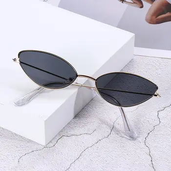 Trend Moda UV400 Küçük Çerçeve Retro Güneş Gözlüğü kadın Güneş Gözlüğü Bayanlar Shades güneş gözlüğü