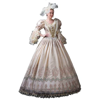 Viktorya dönemi tarzı elbise Rokoko Barok Marie Antoinette Balo Elbiseler 18th Yüzyıl Rönesans Tarihi Dönem Elbise Kıyafeti Kadınlar için