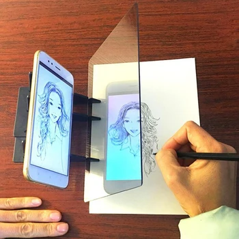 Yaratıcı Çocuk Çizim kopyalama panosu Taşınabilir Optik İzleme Kurulu Kopya Pedi Paneli Çocuklar Optik Çizim Boyama İzleme Kurulu