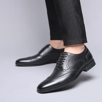 Yeni Klasik erkek resmi ayakkabı erkek Resmi Elbise Beyefendi Ayakkabı Profesyonel Ofis Düğün erkek tek Ayakkabı Erkekler Elbise Ayakkabı