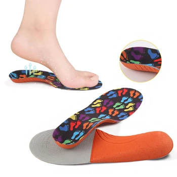 Çocuklar Ortopedik Tabanlık Bacak Sağlık Düzeltme Bakım Aracı Unisex Düz ayak kavisi Ortopedik Çocuk Astarı Destek spor ayakkabılar Ped