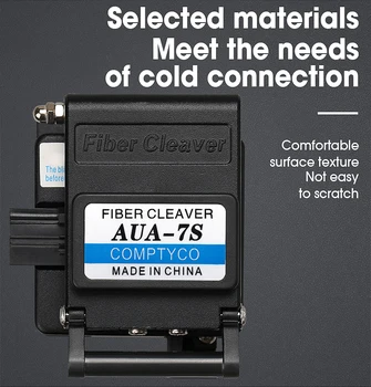 Ücretsiz Kargo Yüksek Hassasiyetli Fiber Cleaver AUA-7S Soğuk İletişim Adanmış Metal Fiber Optik Kesici Fiber Optik Kesme Bıçağı