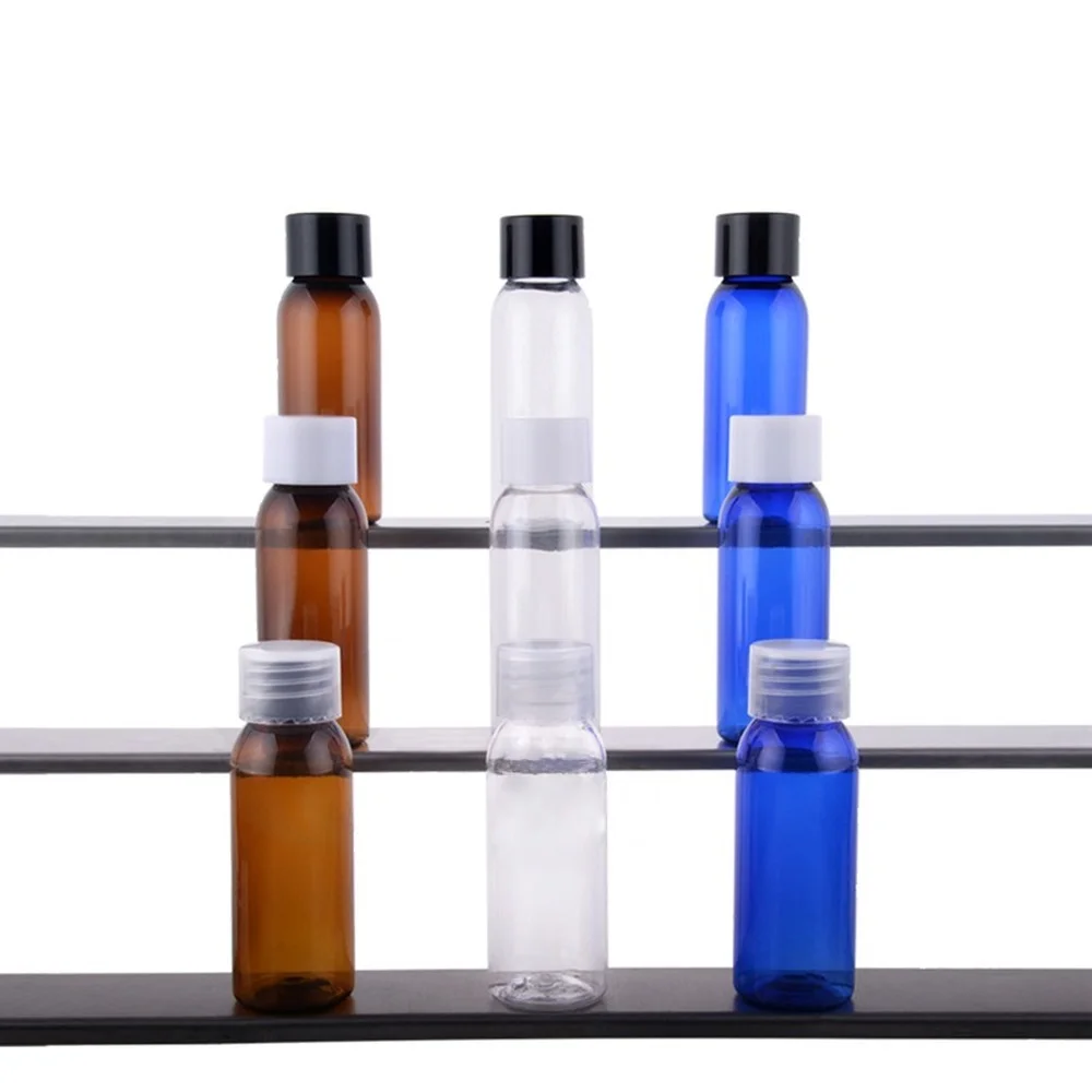 30 adet Plastik örnek şişesi Kok Kapağı İç Fiş Şampuan Losyon Şişeleri Yuvarlak Boş Kozmetik Seyahat Konteyner Ambalaj 30ml Görüntü 3