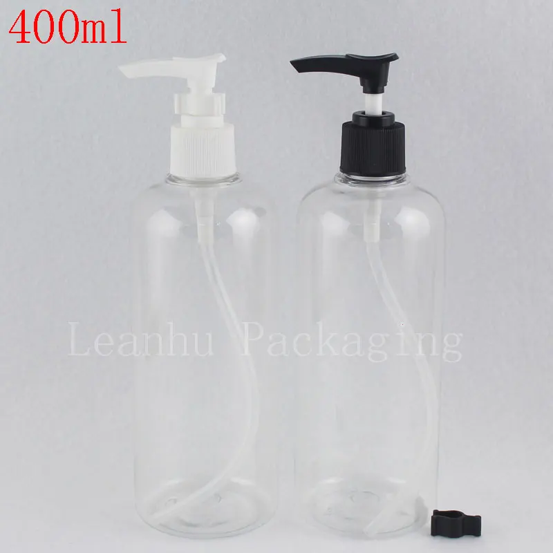 400ml Boş Vücut Kremi Dağıtıcı Konteyner yıkama sıvısı Sabun Losyon Krem pompa şişesi Kozmetik Kapları 400g 15 adet / grup Görüntü 0