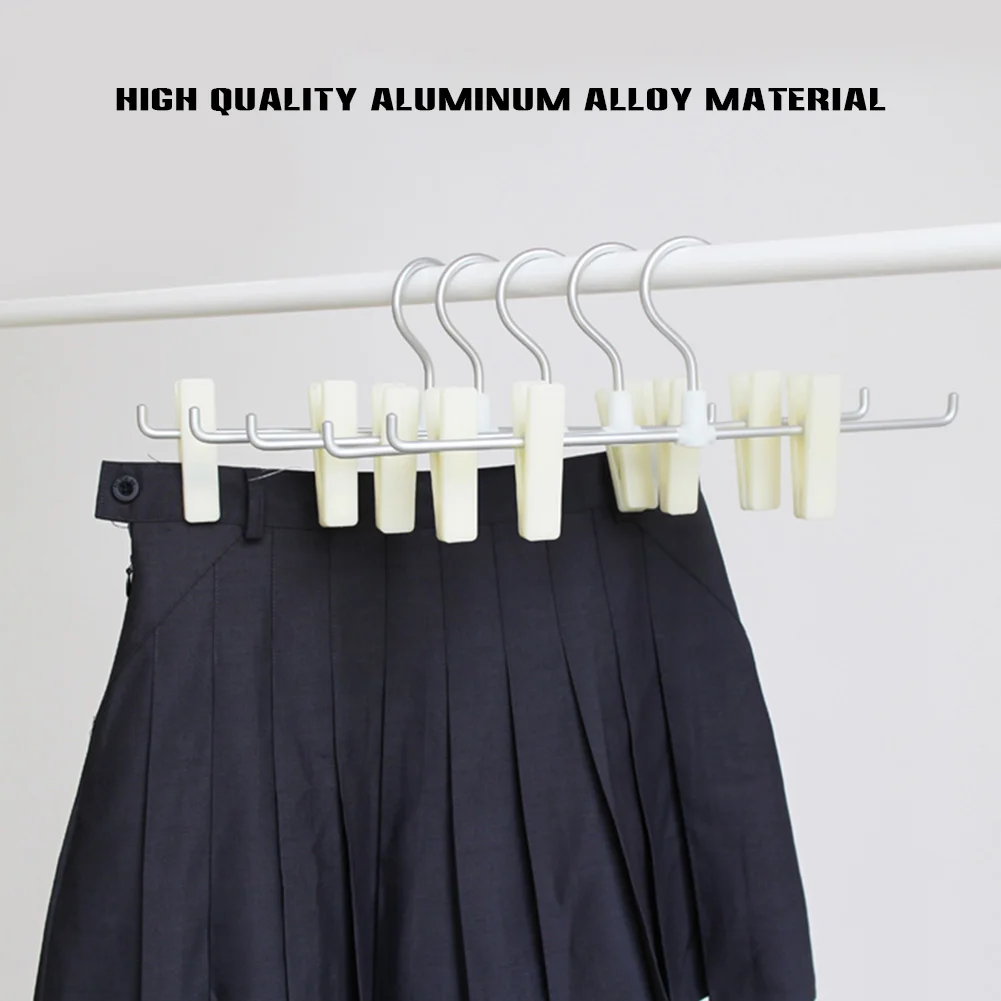 Alüminyum alaşım elbise askısı çok fonksiyonlu kaymaz pantolon depolama kelepçe Görüntü 1