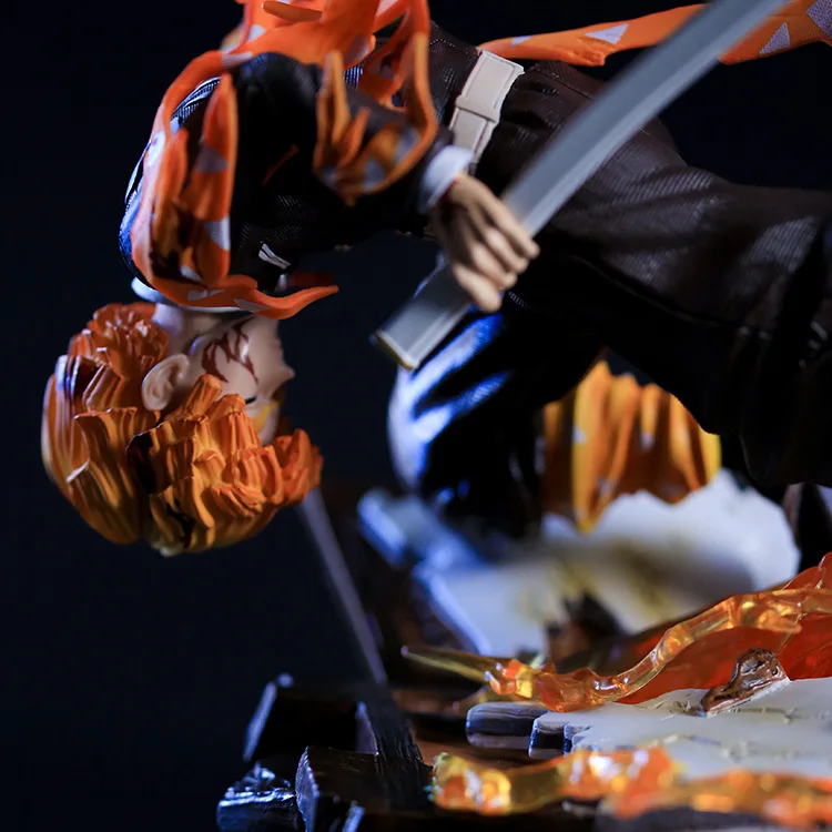 Anime iblis avcısı Figürü Zenitsu Agatsuma Heykeli PVC aksiyon figürü oyuncağı Kimetsu hiçbir Yaiba Tahsil Modeli Brinquedos Noel Hediyesi Görüntü 2
