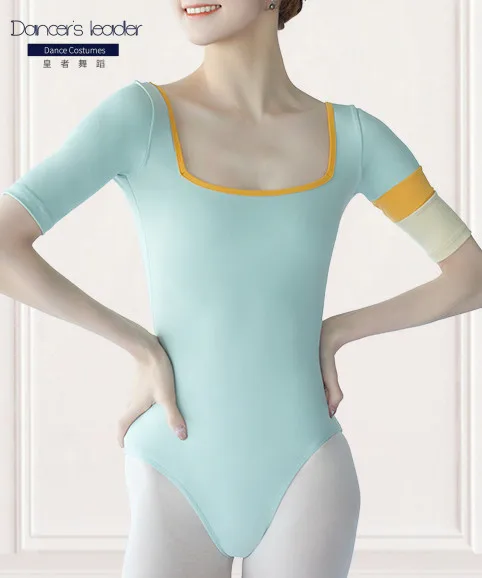 Bale Leotard Kadınlar İçin Egzersiz Kostüm Seksi Mayo Jimnastik Leotard Yetişkin Hava Yoga Bodysuit Görüntü 4