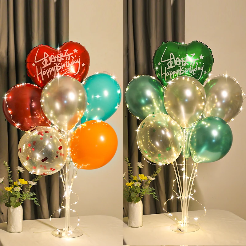 Balonlar Standı Balon Tutucu Sütun Konfeti Balonlar Düğün Doğum Günü Partisi Dekorasyon Çocuklar Bebek Duş Balon Destek Malzemeleri Görüntü 3