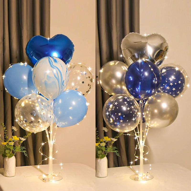 Balonlar Standı Balon Tutucu Sütun Konfeti Balonlar Düğün Doğum Günü Partisi Dekorasyon Çocuklar Bebek Duş Balon Destek Malzemeleri Görüntü 4