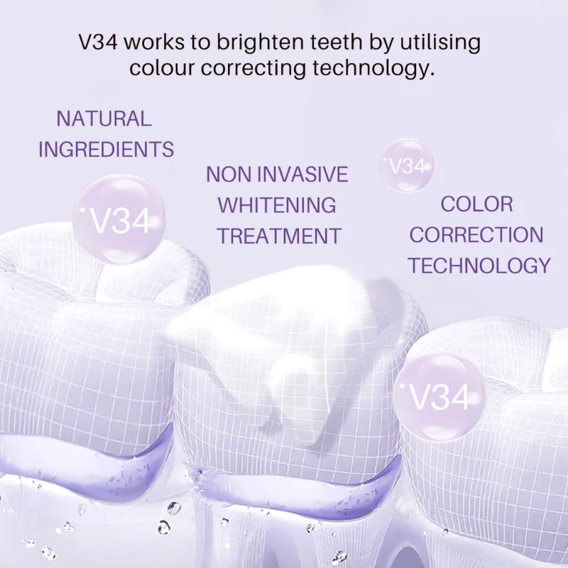 Diş Beyazlatmak Renk Düzeltici Lekeleri Kaldırır Diş Beyazlatmak Ağız Hijyeni Diş Macunu Beyazlatmak Boyama Görüntü 3