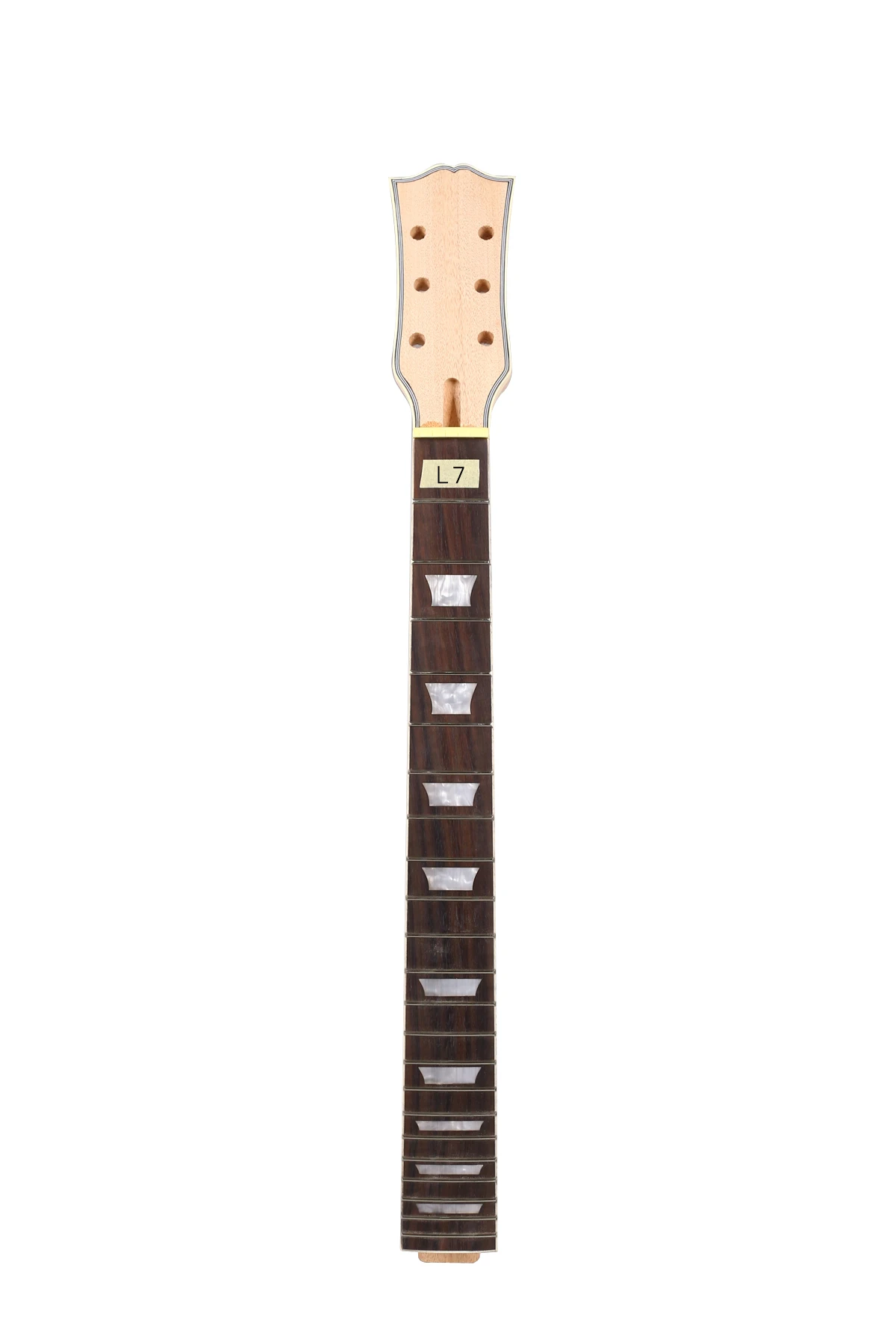 Elektro Gitar Boyun 22 fret 628mm 24.75 inç maun Gülağacı klavye el yapımı Bitmemiş Görüntü 1