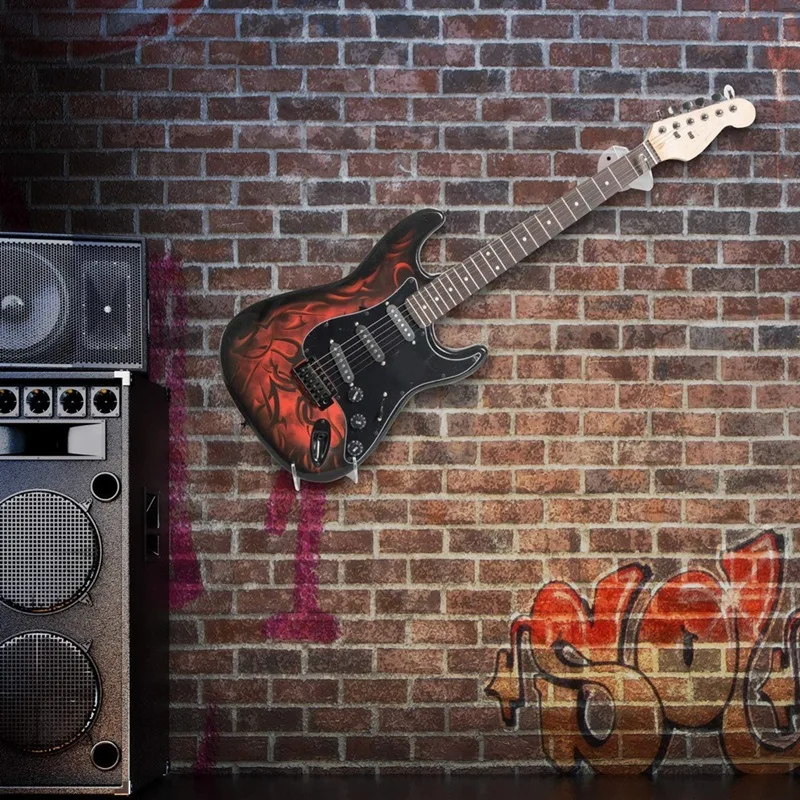 Gitar Duvar Montaj Premium Kalite Akrilik Gitar Montaj Vidaları İle, Çizilmez Gitar duvar askısı Gitar Ve Bas İçin Görüntü 4