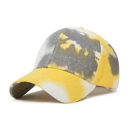 Graffiti beyzbol şapkası Kadın Erkek Kravat Boya beyzbol şapkası Unisex Renkli Snapback Şapka Açık Ayarlanabilir Güneş plaj şapkası Spor Kap Görüntü 3