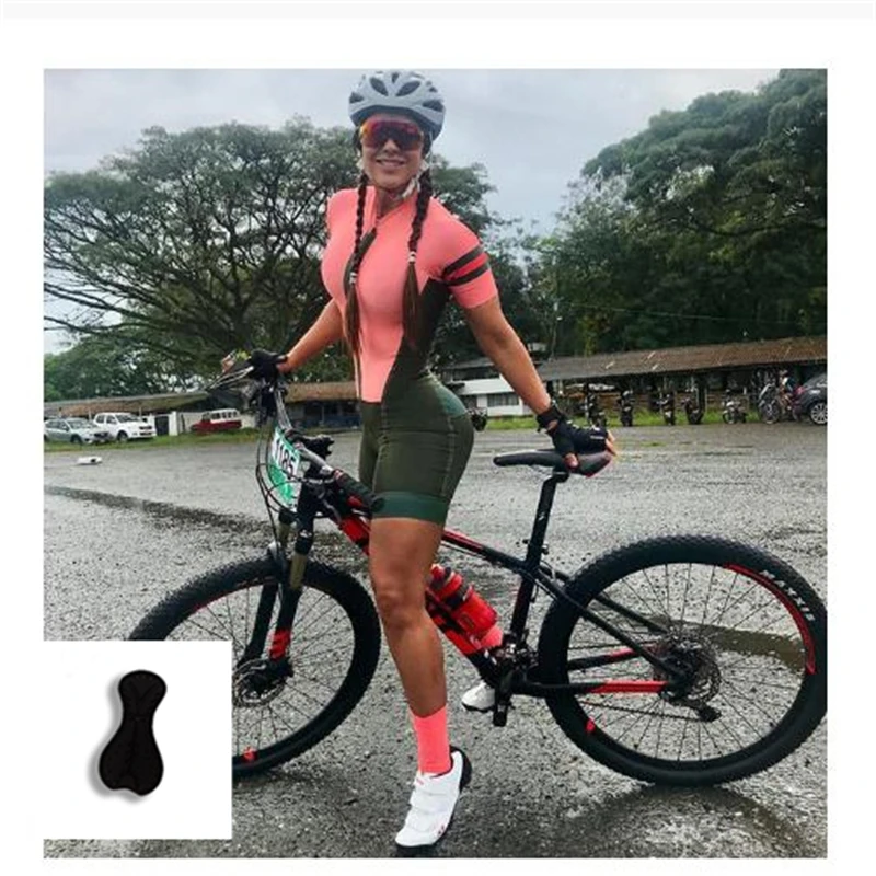 Kadın Özel Bisiklet Takım Elbise, Giyim Triatlon Tulum, Toptan Nefes Yaz Kısa Kollu Bisiklet Forması Takım Elbise Görüntü 3