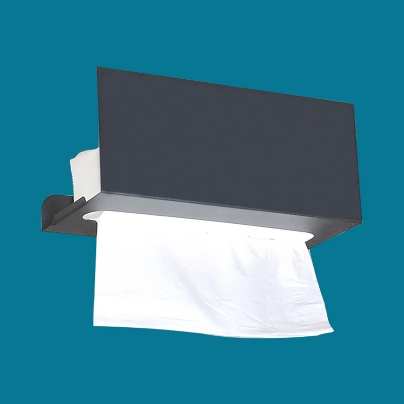 P82D kağıt havlu tutacağı Duvar Montaj Kabine Altında Demir Asılı kağıt havlu dispenseri Kağıt havlu askısı Mutfak için Görüntü 5