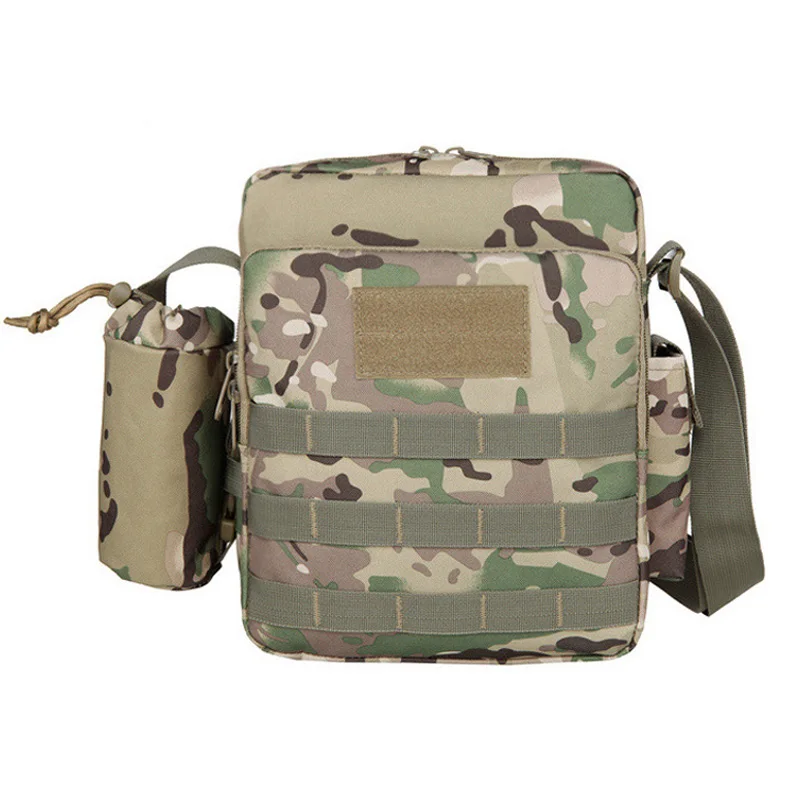 Taktik omuzdan askili çanta Tablet Çantası Açık Avcılık Balıkçılık Satchel Kamuflaj Su Bardağı saklama çantası Görüntü 0