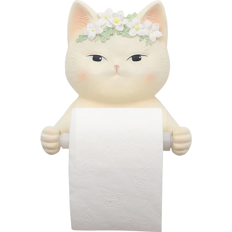 Yavru banyo rulo kağıt tüp doku kutusu tuvalet yıkama havlu askısı sevimli tuvalet kağıdı raf yaratıcı asılı ücretsiz yumruk CL90101 Görüntü 3
